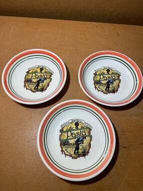 Himark San Remo Pasta Bowls Set of 3 Buona Italia Decor